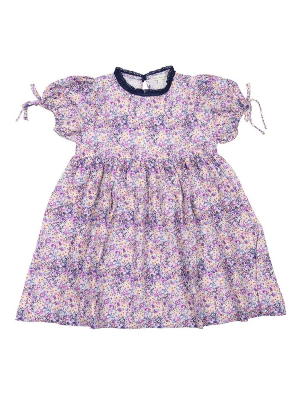 Bebe Organic Nostalgia Julia Dress Size 5 Purple Floral Print Wedding Guest